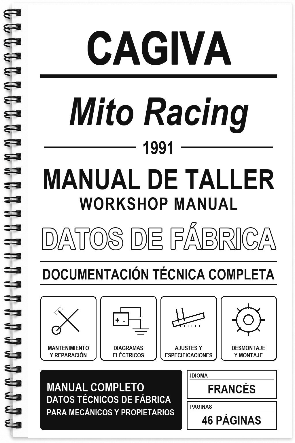 Manual de Taller Cagiva Mito Racing (1991) (Francés)