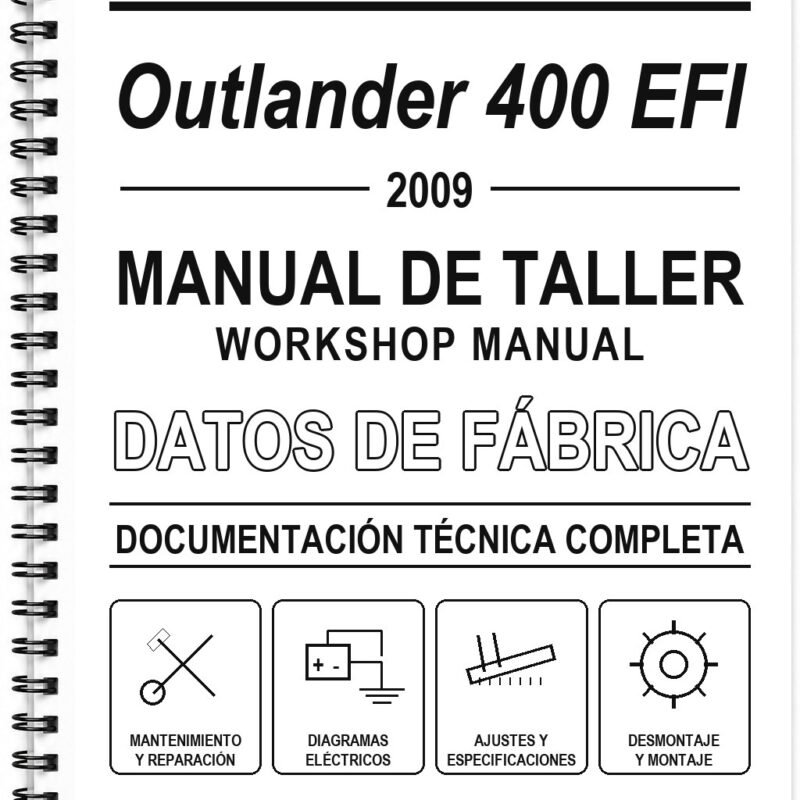 Manual de Taller Can-Am Outlander 400 EFI (2009) (Inglés)