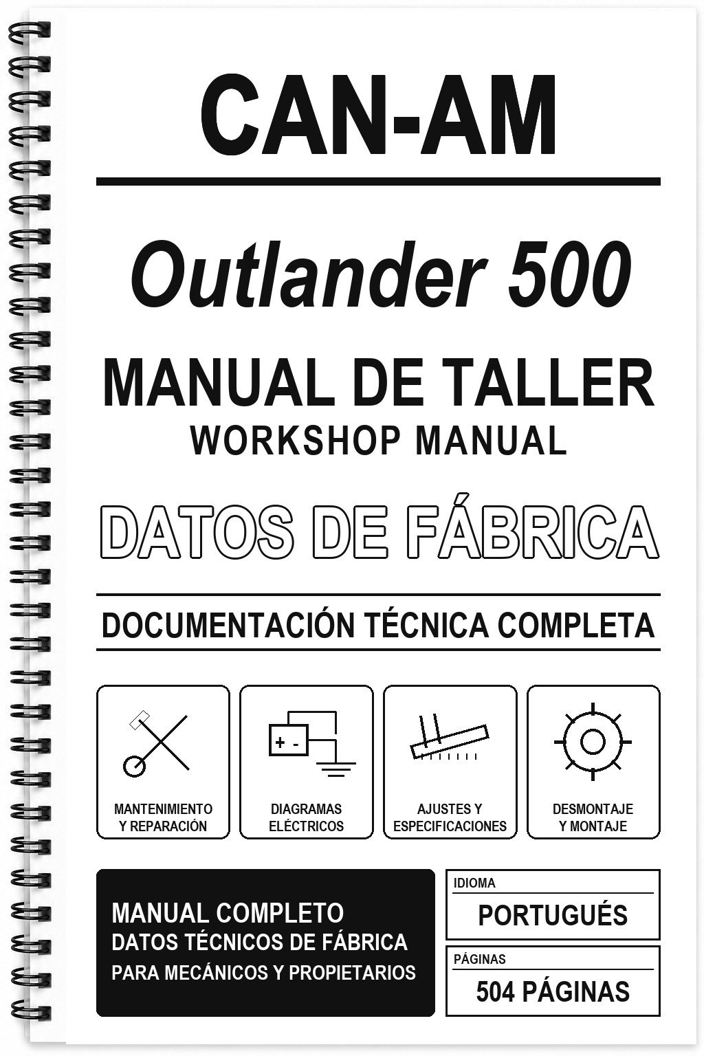 Manual de Taller Can-Am Outlander 500 (Portugués)