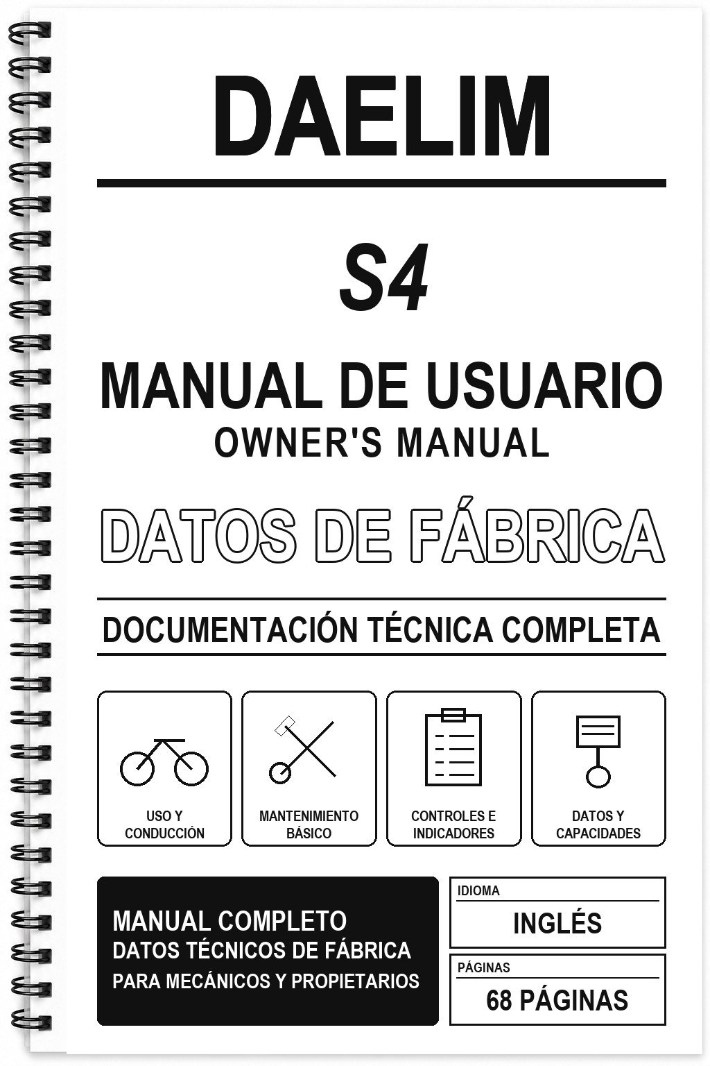 Manual de Usuario Daelim S4 (Inglés)