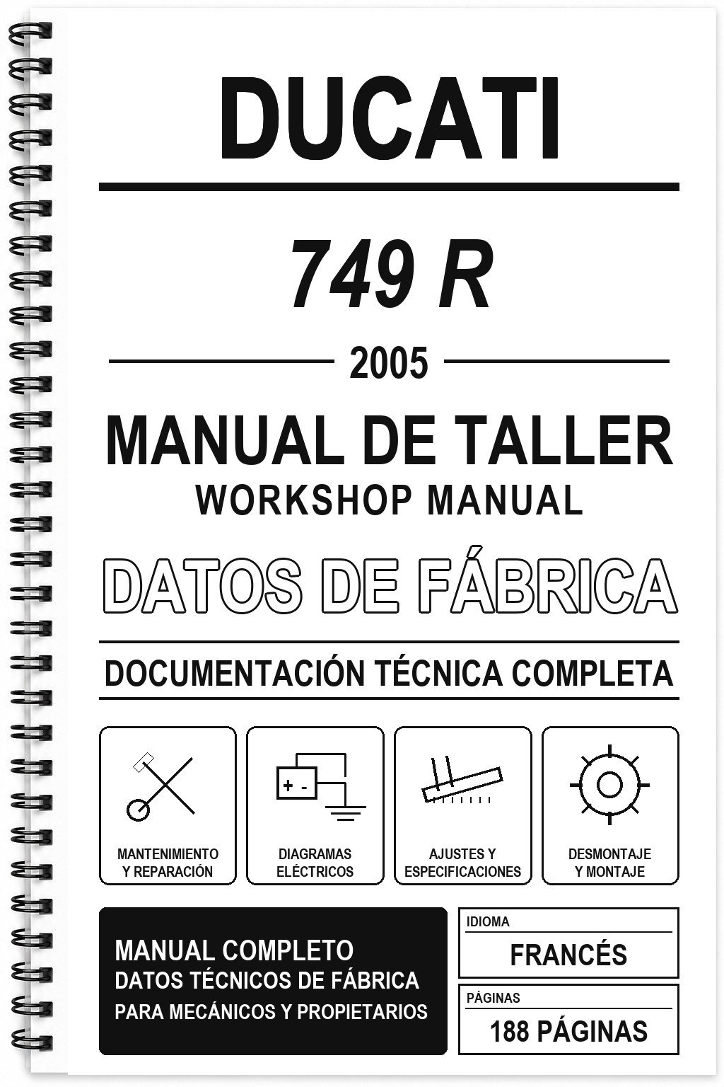 Manual de Taller Ducati 749 R (2005) (Francés)