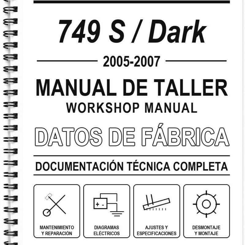 Manual de Taller Ducati 749 S / Dark (2005-2007) (Francés)