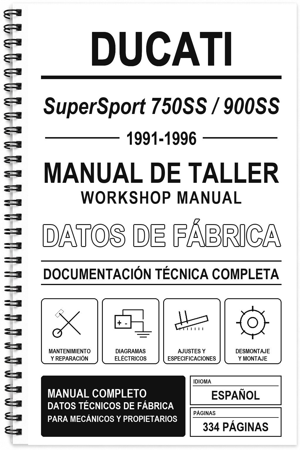 Manual de Taller Ducati SuperSport 750SS / 900SS (1991-1996)