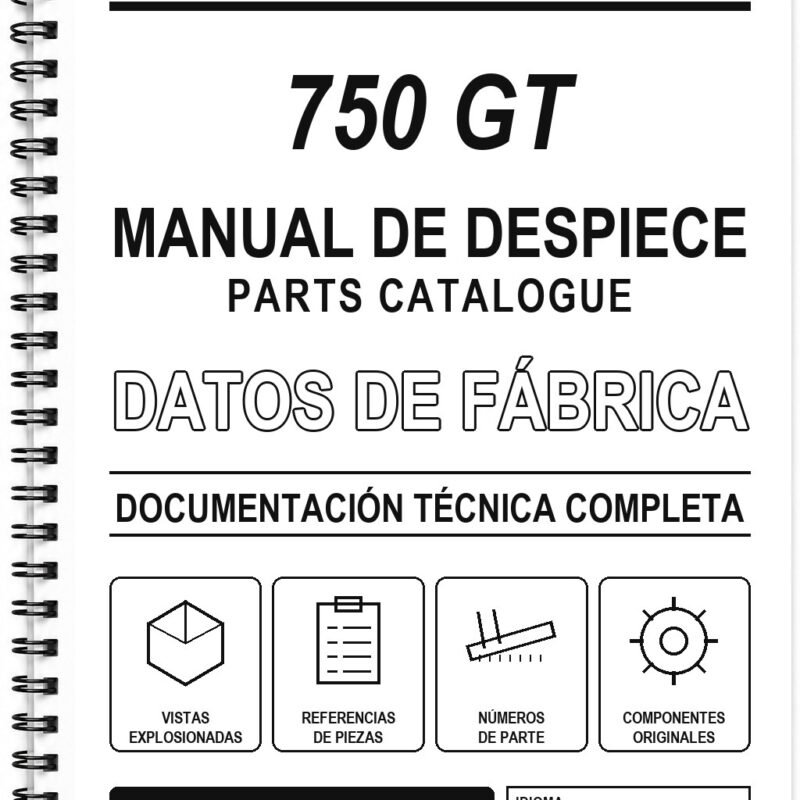 Manual de Despiece Ducati 750 GT (Inglés)