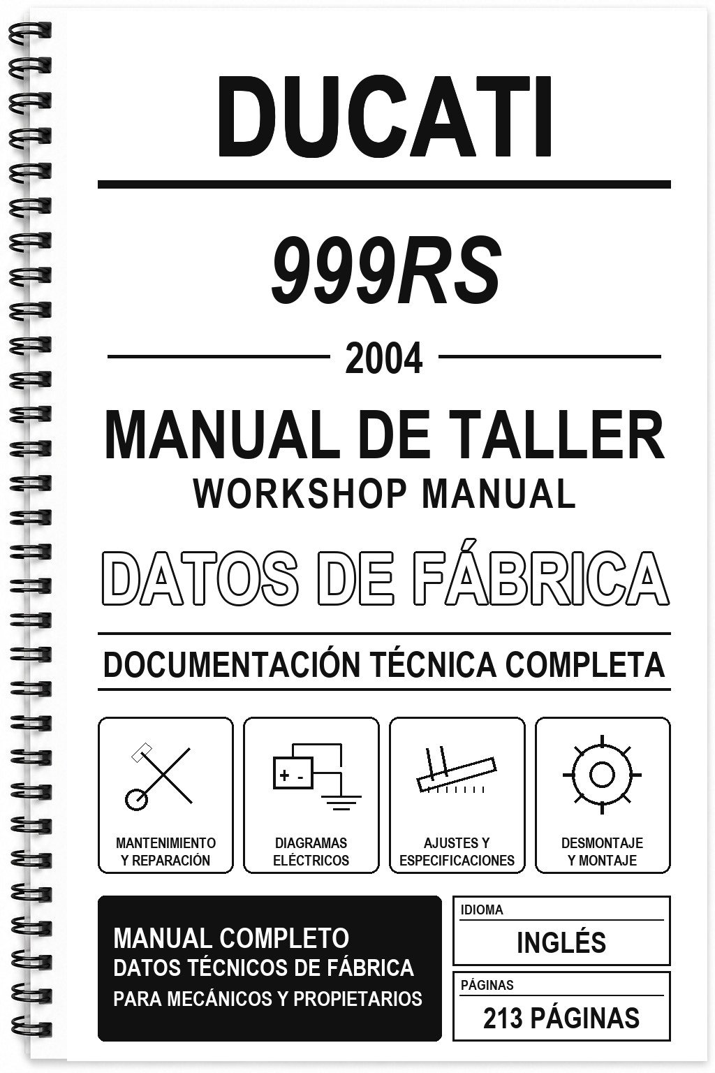 Manual de Taller Ducati 999RS (2004) (Inglés)