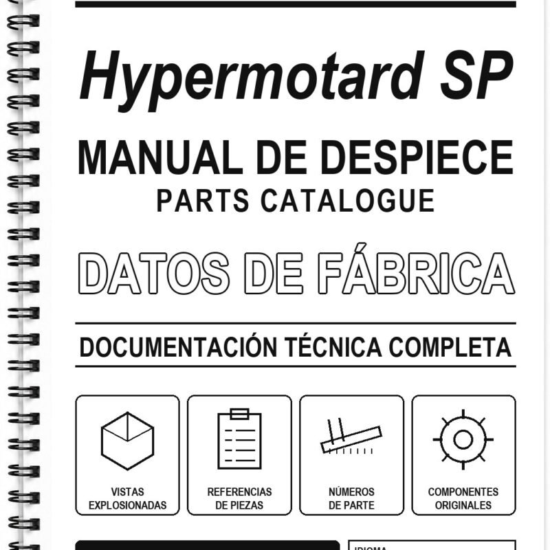 Manual de Despiece Ducati Hypermotard SP (Inglés)