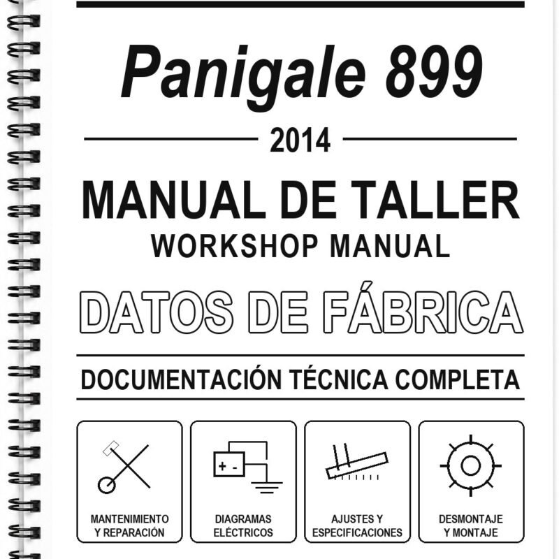 Manual de Taller Ducati Panigale 899 (2014) (Inglés)