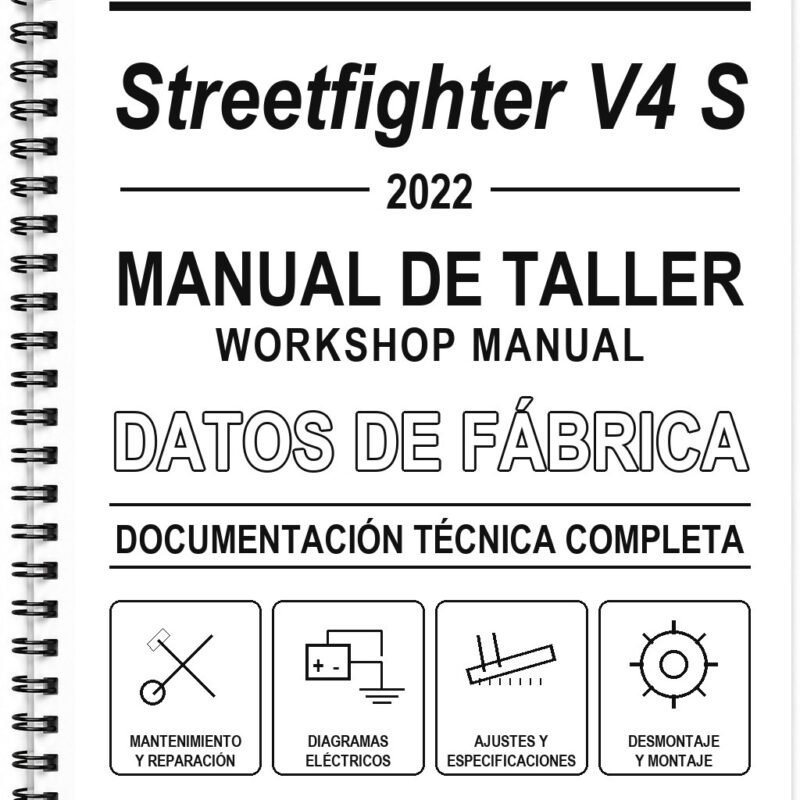 Manual de Taller Ducati Streetfighter V4 S (2022) (Inglés)