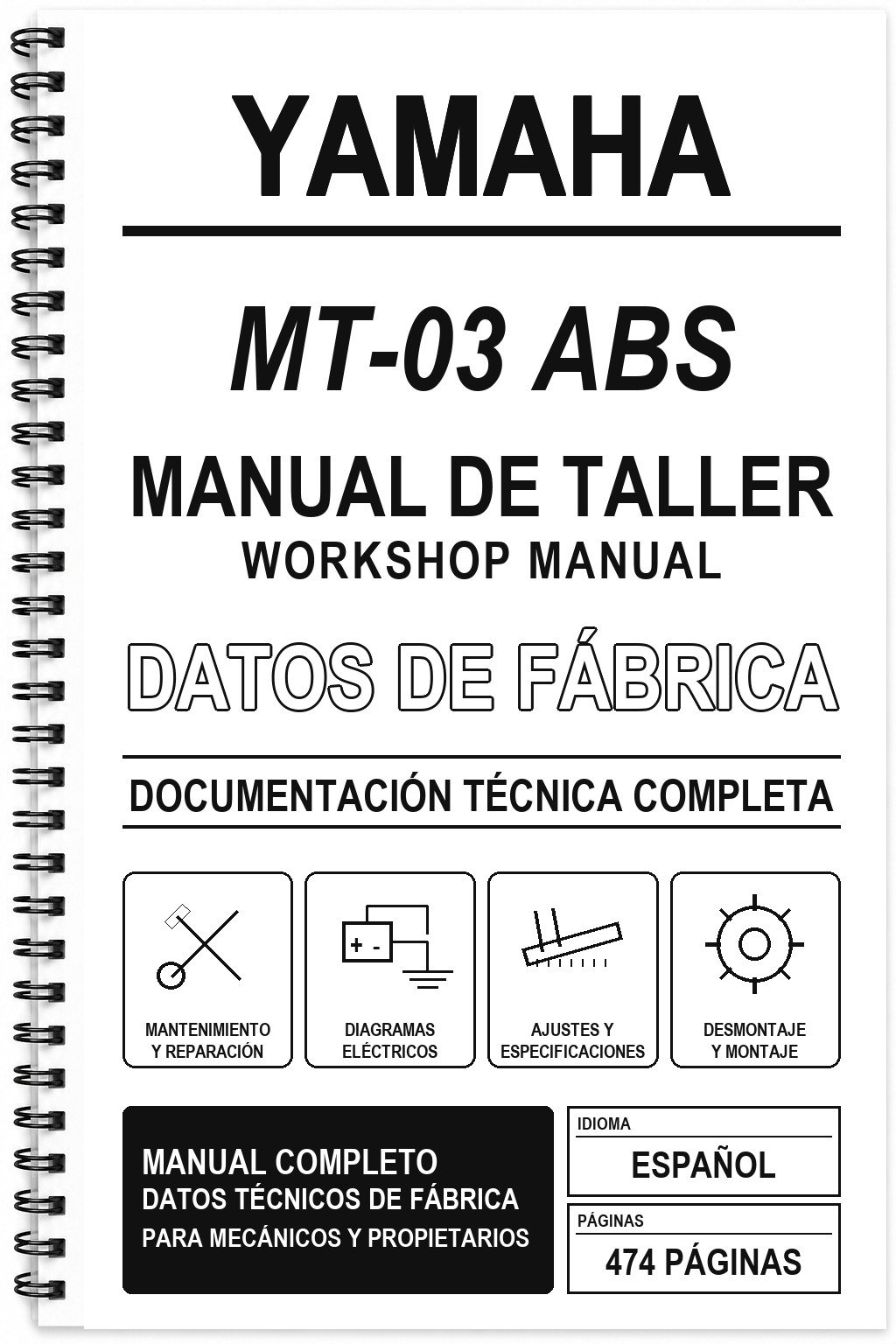 Manual de Taller Yamaha MT-03 ABS