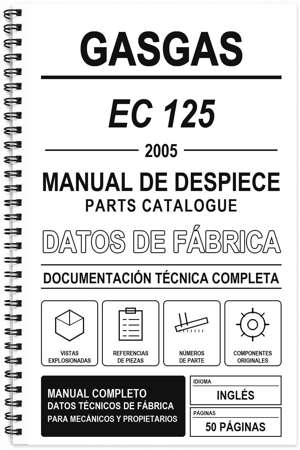 Manual de Despiece GasGas EC 125 (2005) (Inglés)