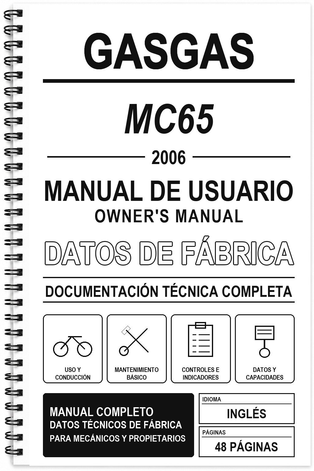 Manual de Usuario GasGas MC65 (2006) (Inglés)
