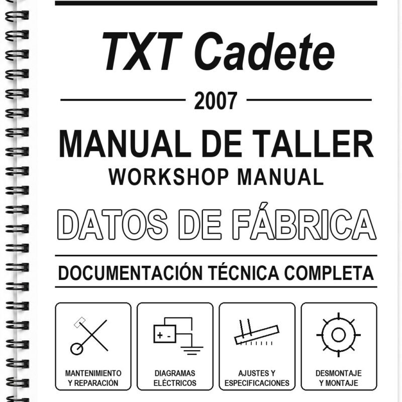 Manual de Taller GasGas TXT Cadete (2007) (Inglés)