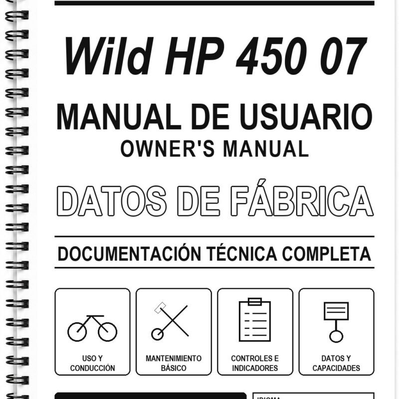 Manual de Usuario GasGas Wild HP 450 07 (Inglés)