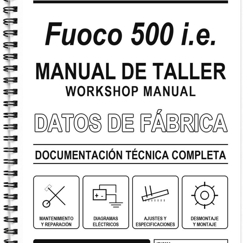 Manual de Taller Gilera Fuoco 500 i.e. (Inglés)