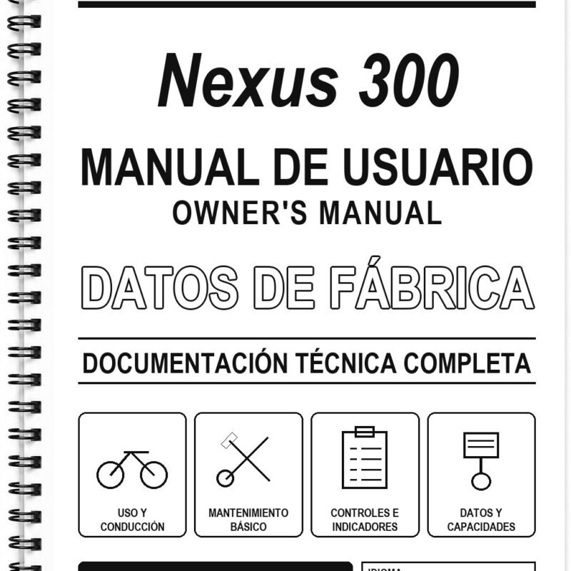 Manual de Usuario Gilera Nexus 300 (Inglés)