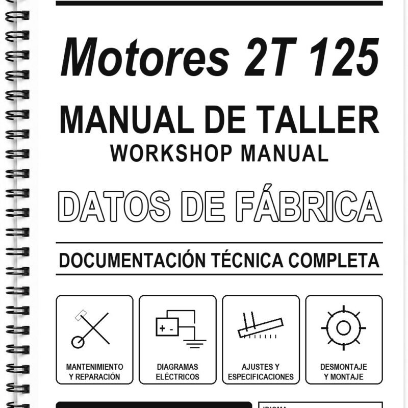 Manual de Taller Gilera Motores 2T 125 (Inglés)
