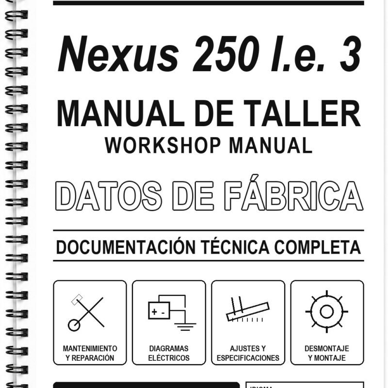 Manual de Taller Gilera Nexus 250 I.e. 3 (Italiano)