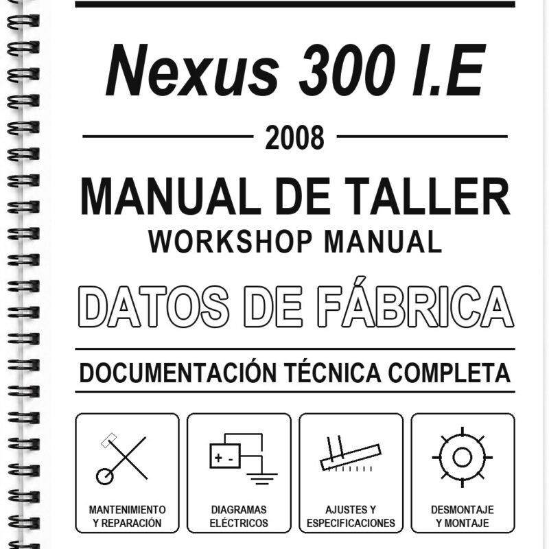 Manual de Taller Gilera Nexus 300 I.E (2008) (Italiano)