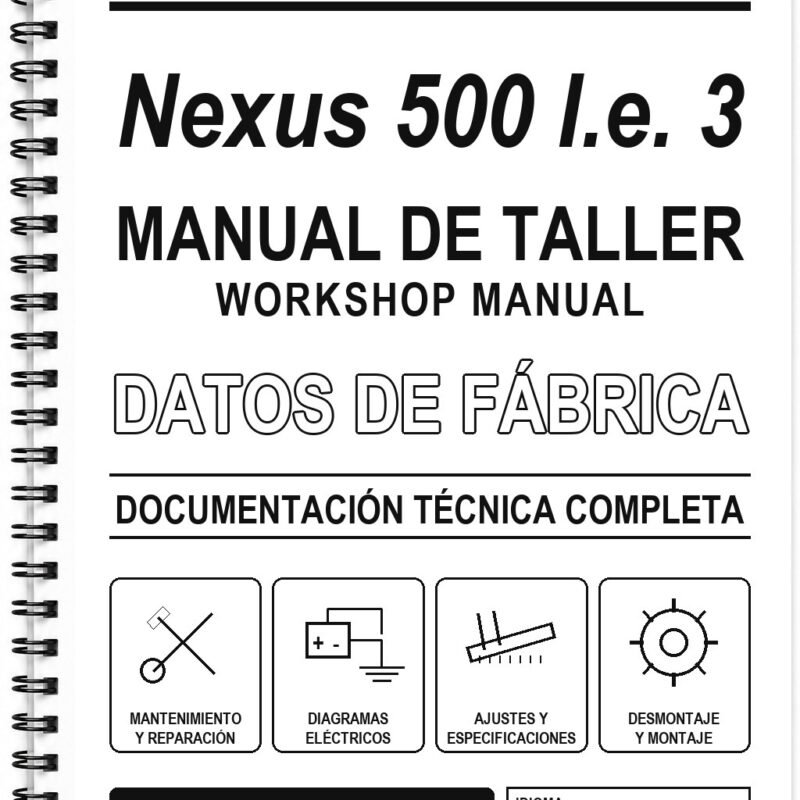 Manual de Taller Gilera Nexus 500 I.e. 3 (Italiano)