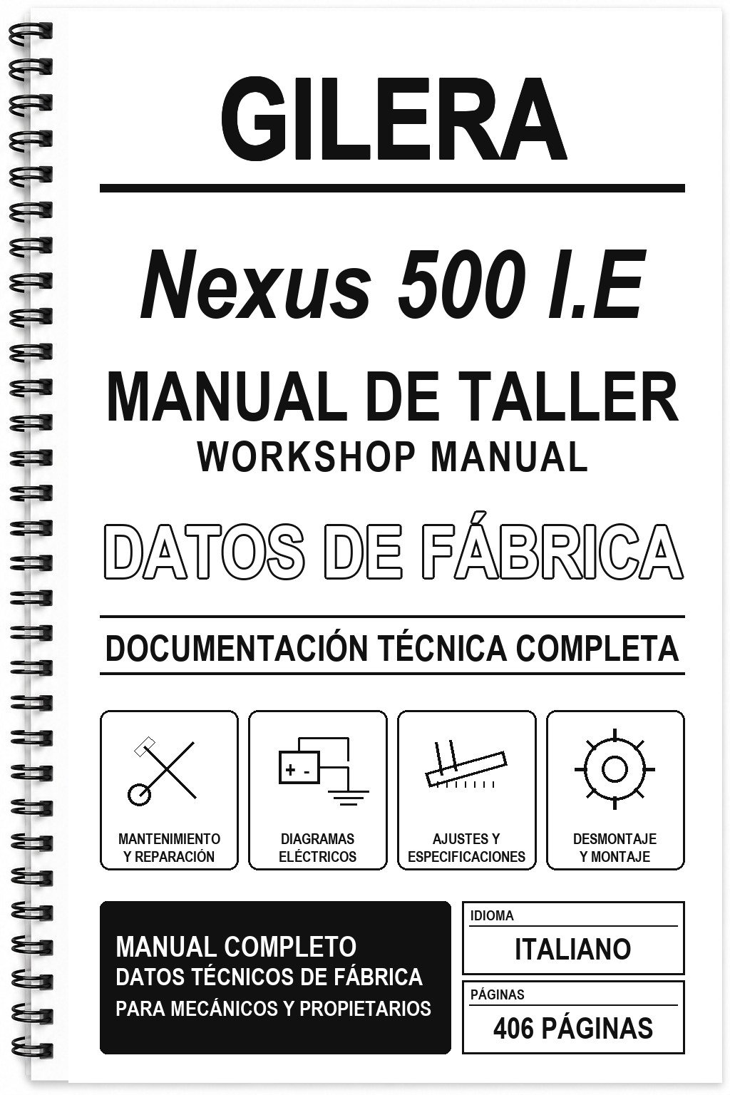 Manual de Taller Gilera Nexus 500 I.E (Italiano)