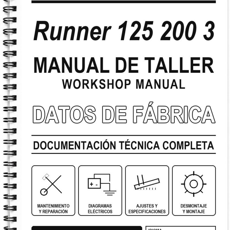 Manual de Taller Gilera Runner 125 200 3 (Italiano)