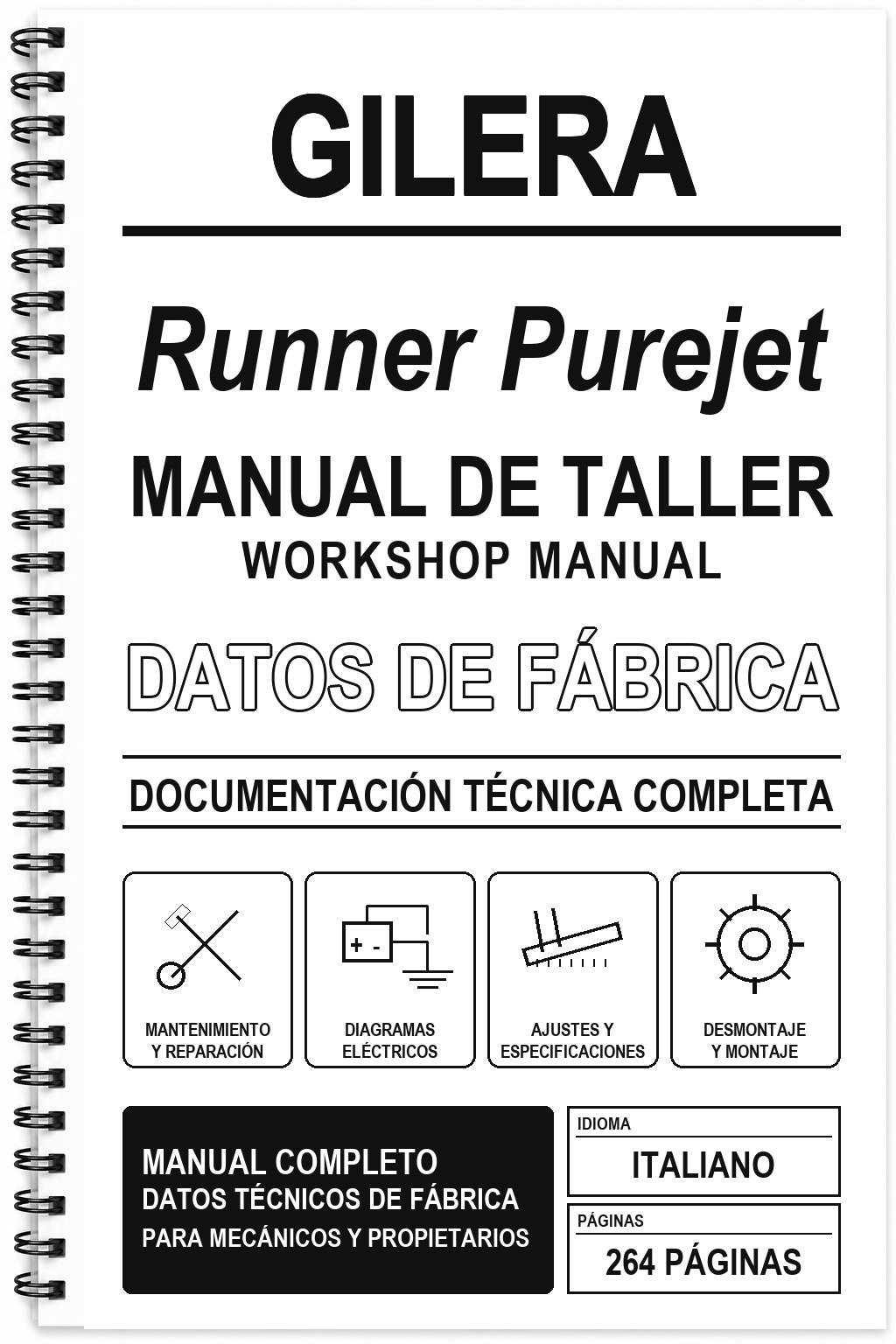 Manual de Taller Gilera Runner Purejet (Italiano)