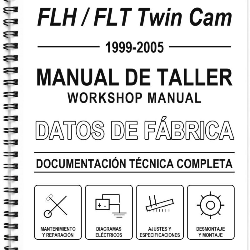 Manual de Taller Harley-Davidson FLH / FLT Twin Cam (1999-2005) (Inglés)