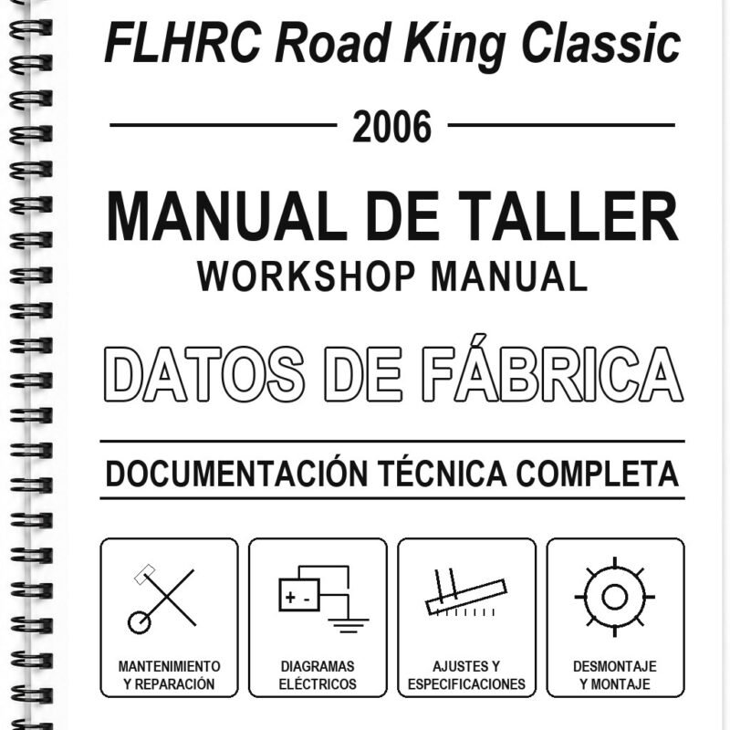 Manual de Taller Harley-Davidson FLHRC Road King Classic (2006) (Inglés)
