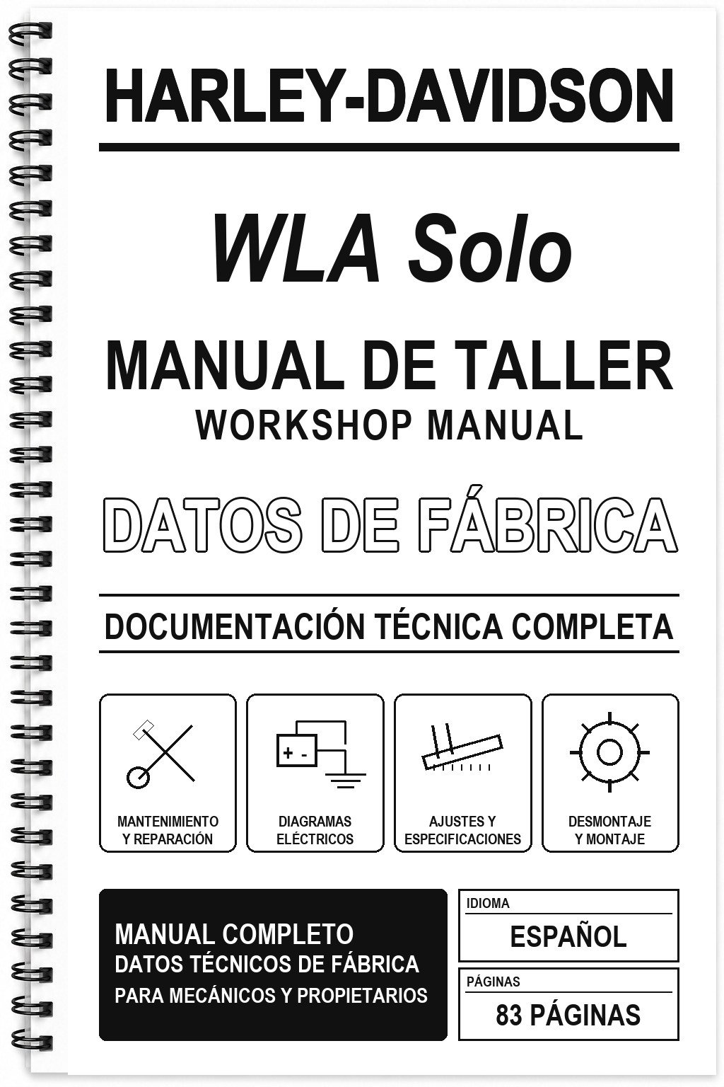 Manual de Taller Harley-Davidson WLA Solo
