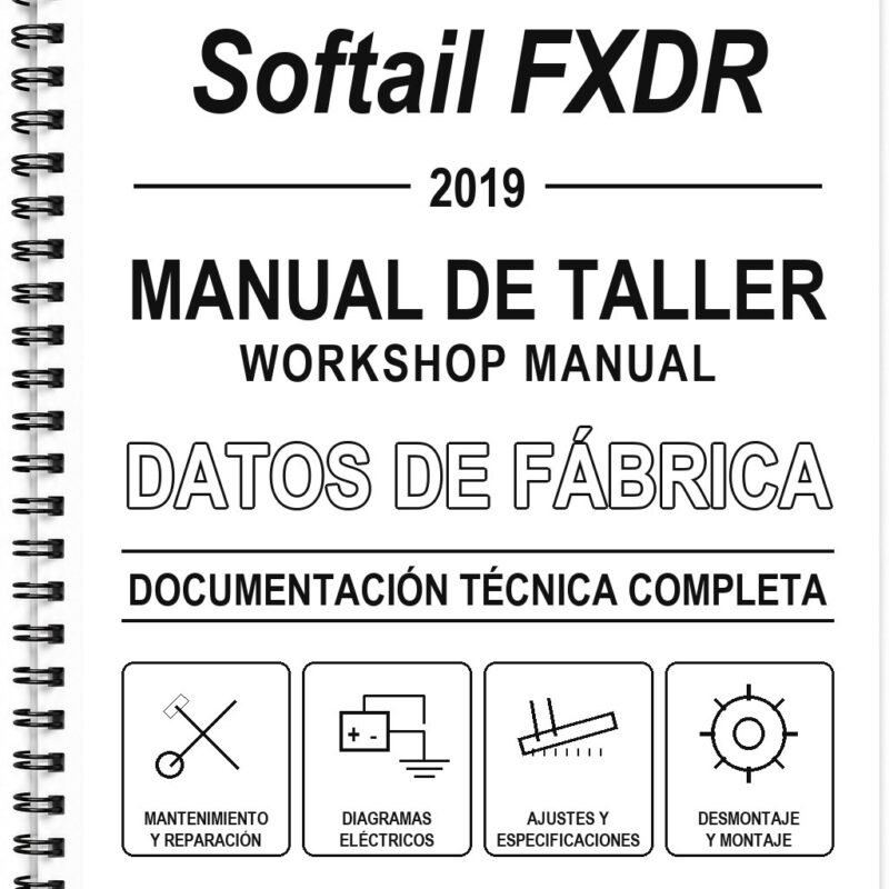Manual de Taller Harley-Davidson Softail FXDR (2019) (Inglés)
