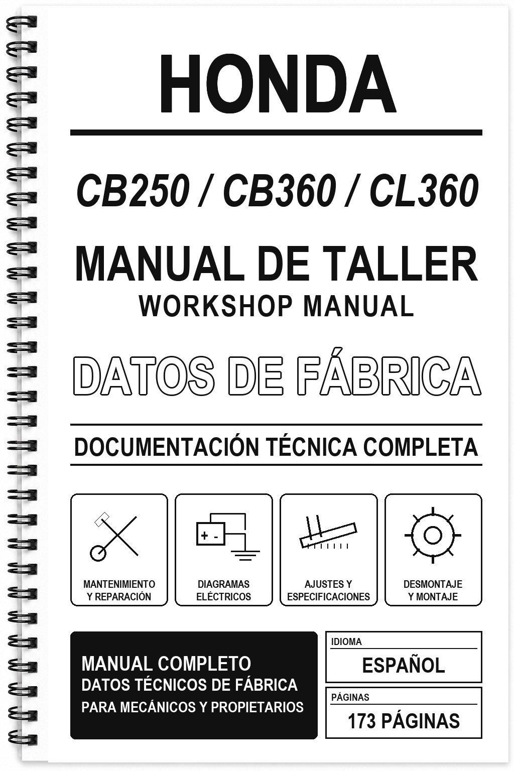 Manual de Taller Honda CB250 / CB360 / CL360