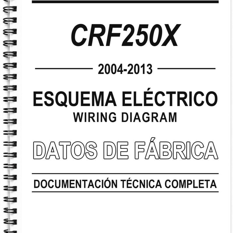 Esquema Eléctrico Honda CRF250X (2004-2013) (Inglés)