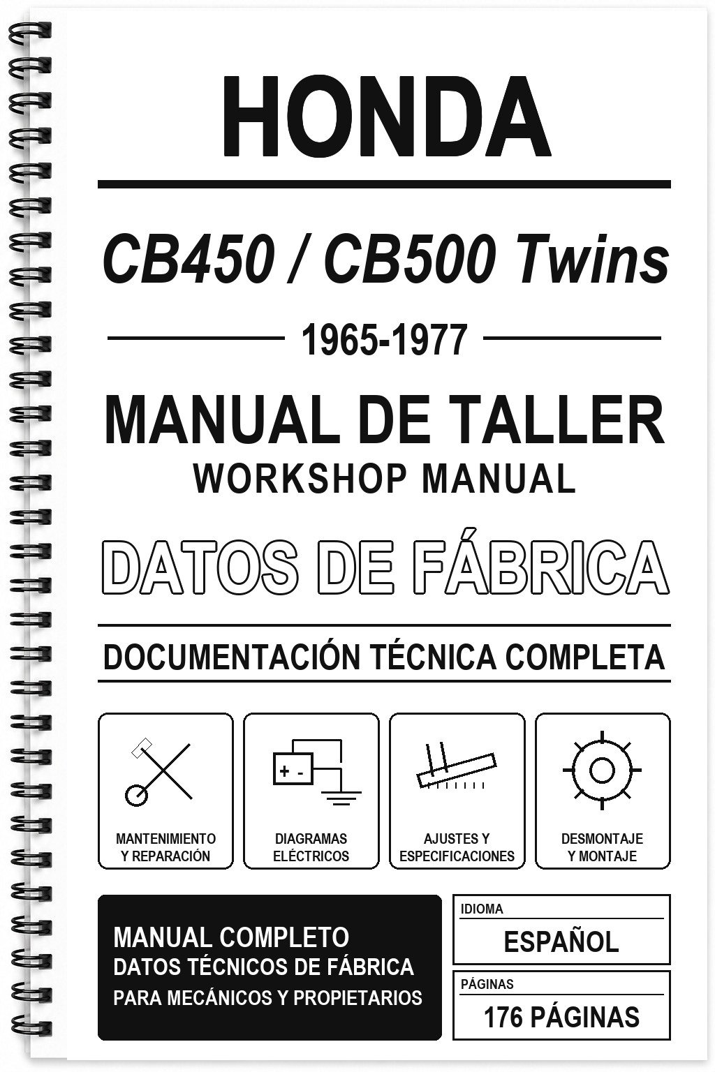 Manual de Taller Honda CB450 / CB500 Twins (1965-1977)