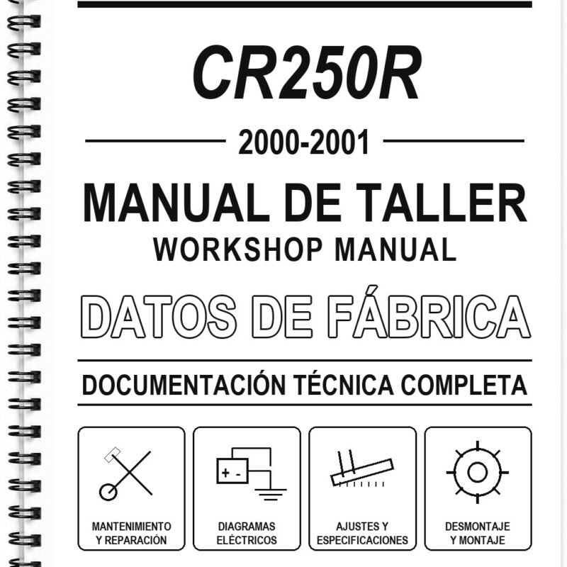 Manual de Taller Honda CR250R (2000-2001) (Inglés)