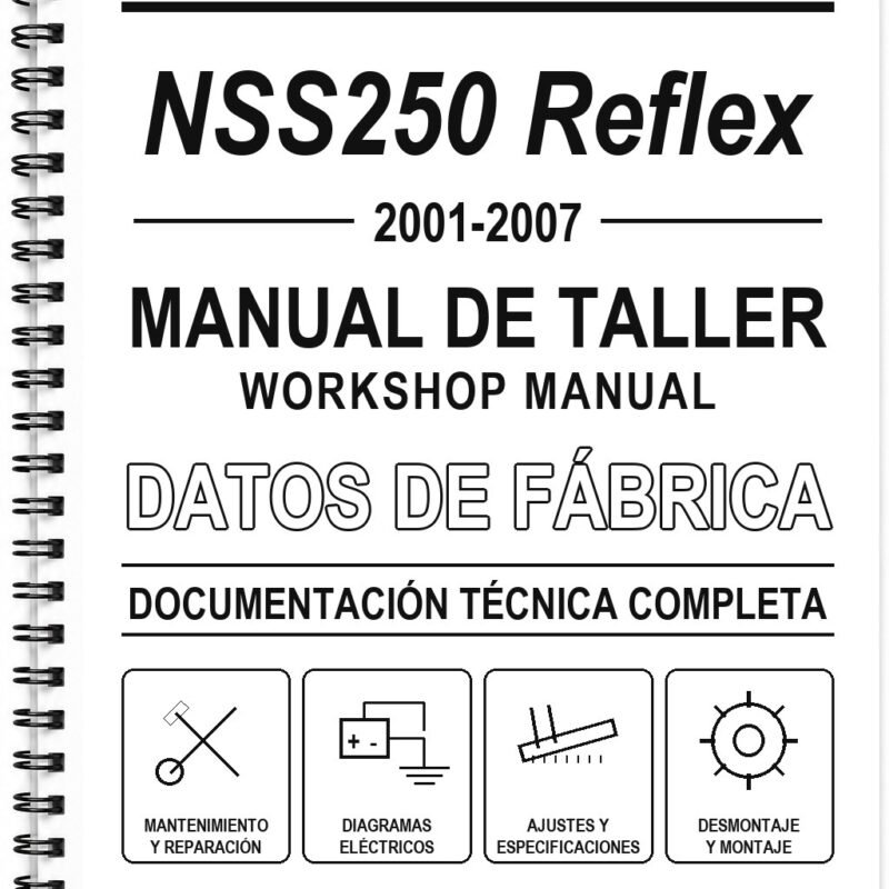Manual de Taller Honda NSS250 Reflex (2001-2007) (Inglés)