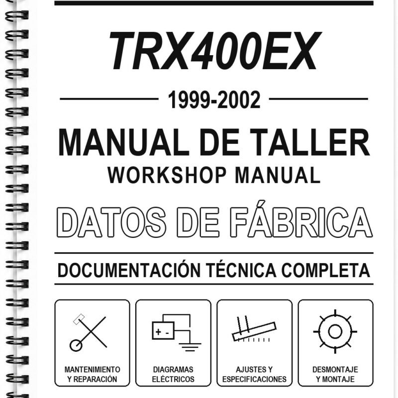 Manual de Taller Honda TRX400EX (1999-2002) (Inglés)