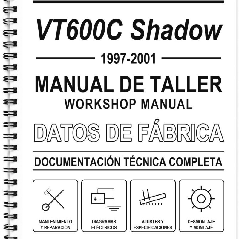 Manual de Taller Honda VT600C Shadow (1997-2001) (Inglés)