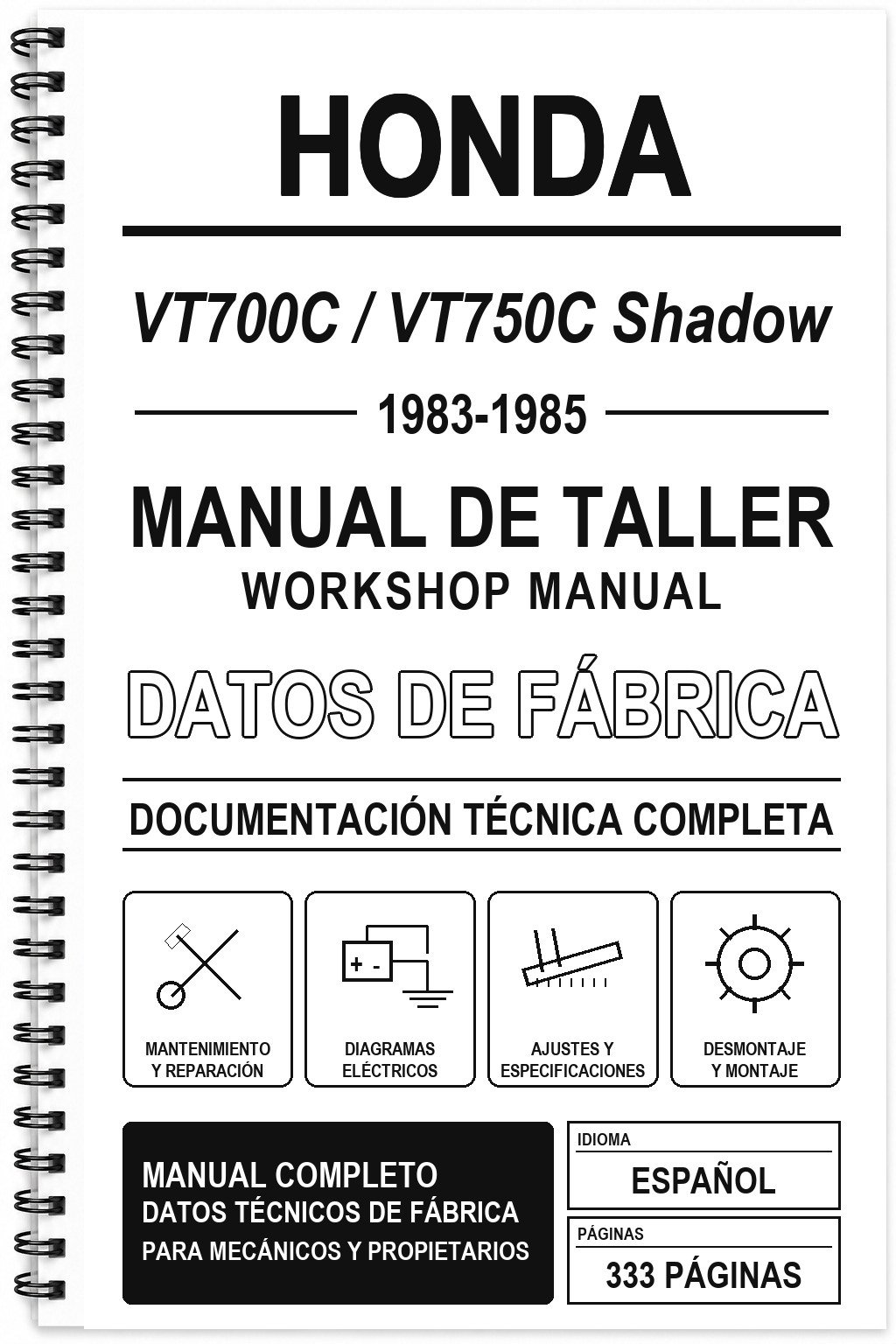 Manual de Taller Honda VT700C / VT750C Shadow (1983-1985)