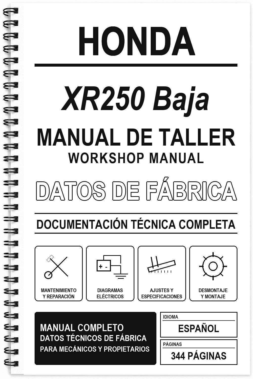 Manual de Taller Honda XR250 Baja