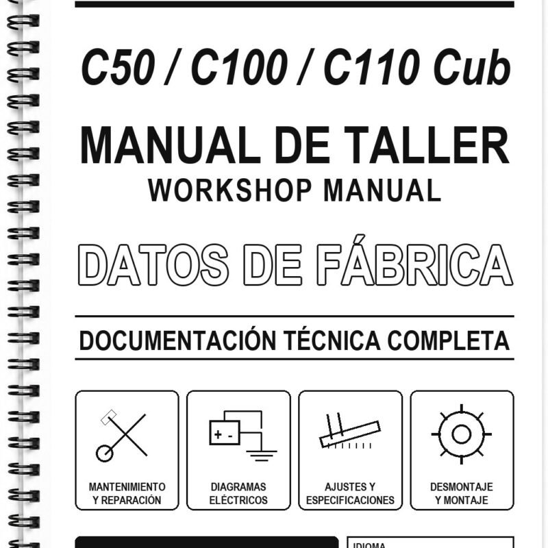 Manual de Taller Honda C50 / C100 / C110 Cub (Alemán)