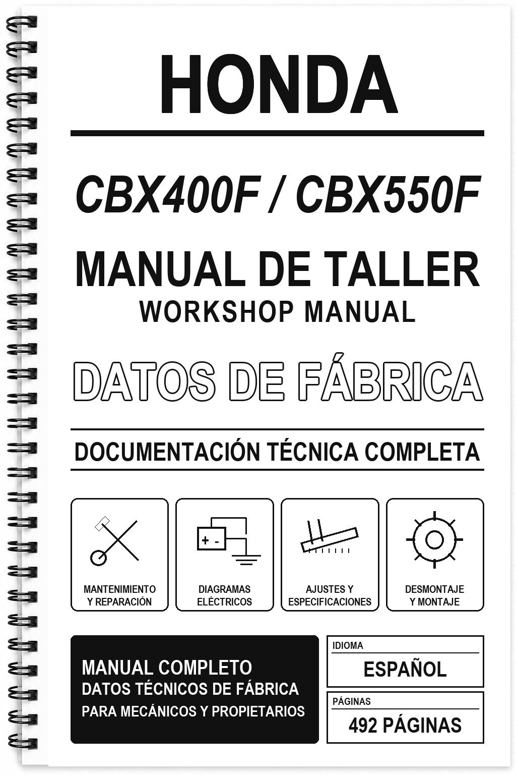 Manual de Taller Honda CBX400F / CBX550F