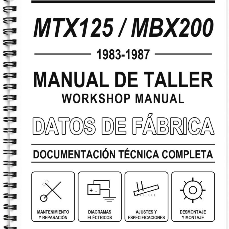Manual de Taller Honda MTX125 / MBX200 (1983-1987)