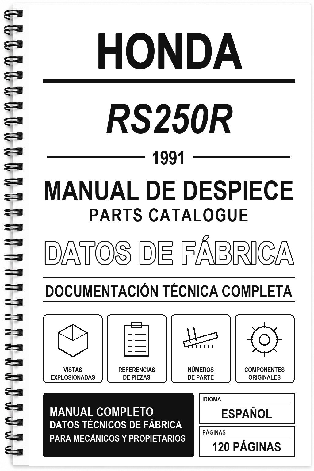 Manual de Despiece Honda RS250R (1991)