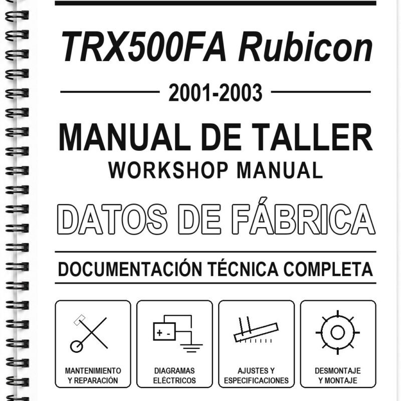 Manual de Taller Honda TRX500FA Rubicon (2001-2003)