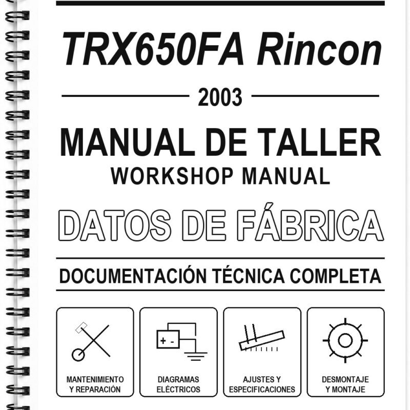 Manual de Taller Honda TRX650FA Rincon (2003)