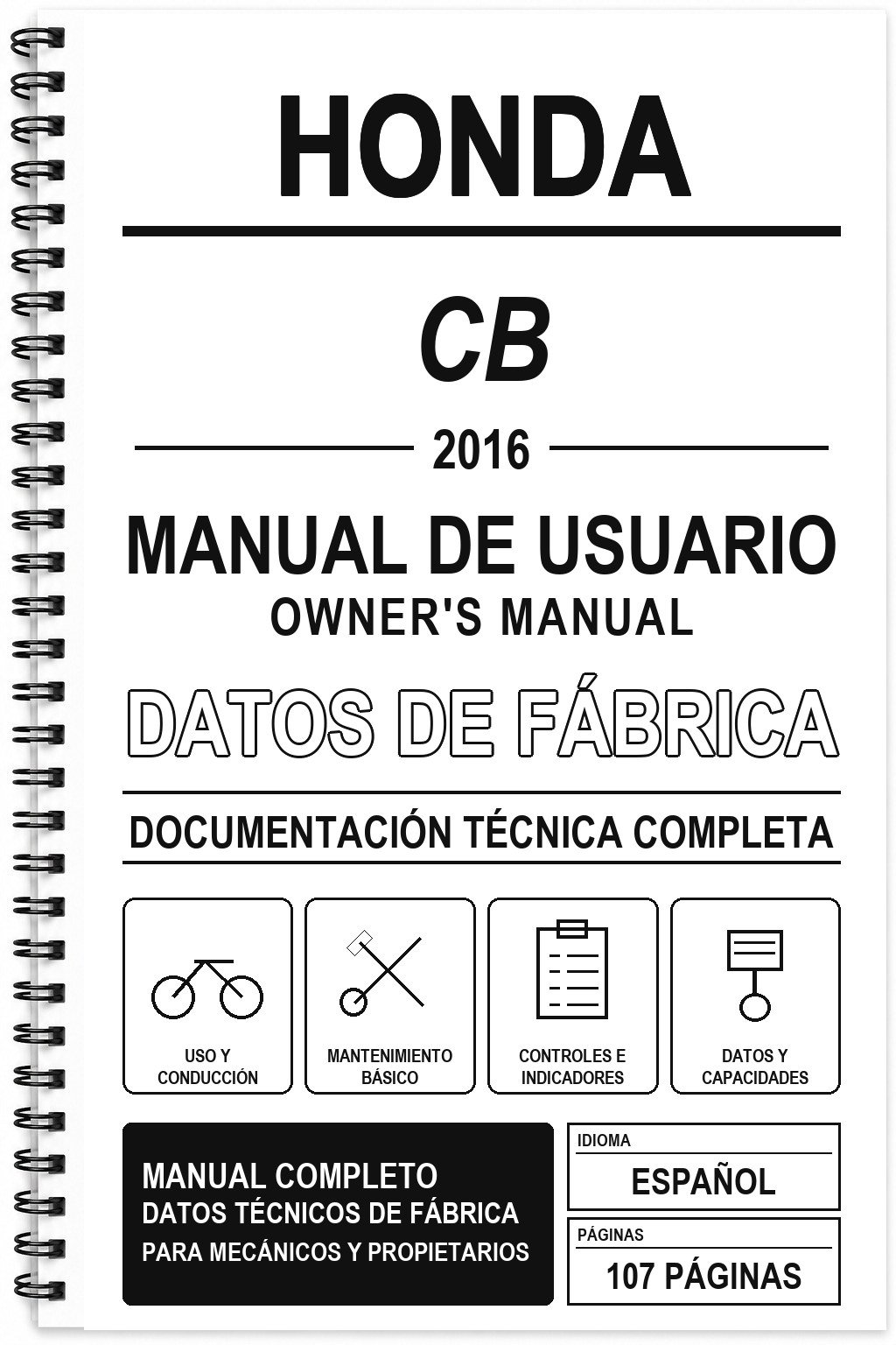 Manual de Usuario Honda CB (2016)