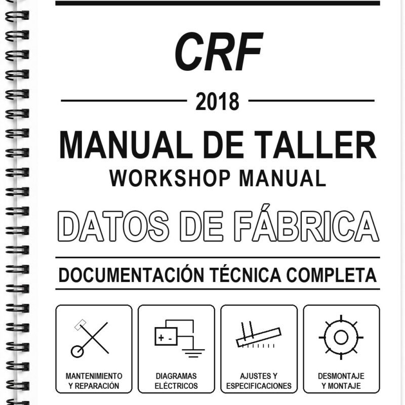 Manual de Taller Honda CRF (2018) (Inglés)