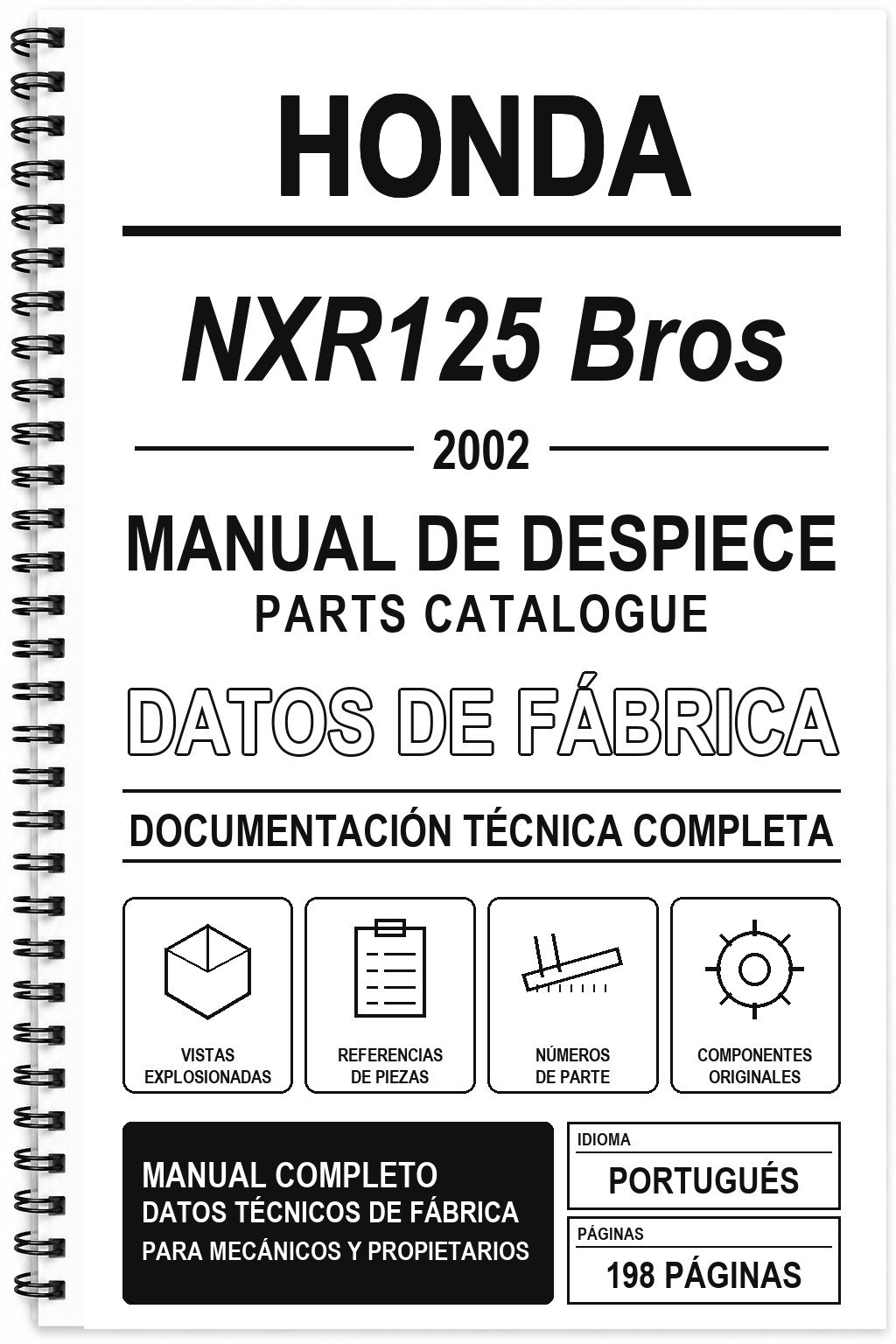 Manual de Despiece Honda NXR125 Bros (2002) (Portugués)
