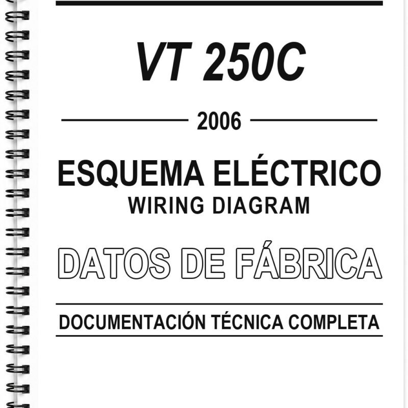 Esquema Eléctrico Honda VT 250C (2006) (Inglés)