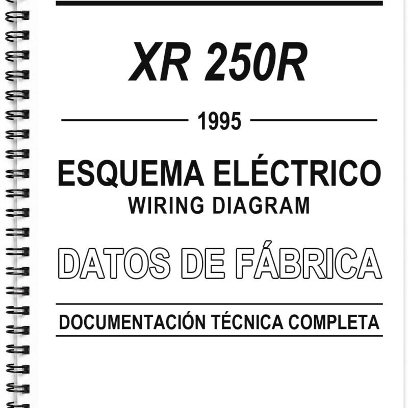 Esquema Eléctrico Honda XR 250R (1995) (Inglés)